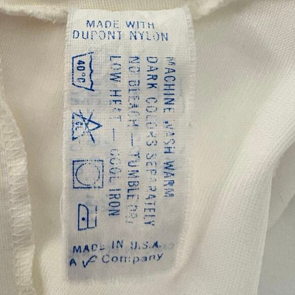 Vanity Fair Full Slip Dress Women’s Sz 32 Beige Floral Lace Details 1980’s VTG - Picture 10 of 11